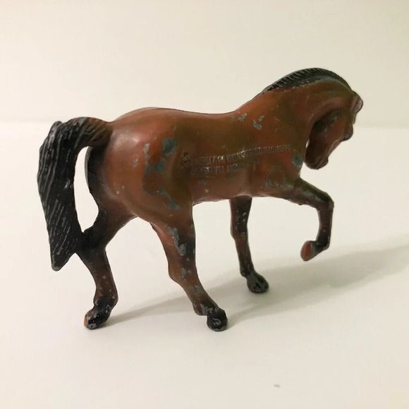 Vintage 1976 Durham Industries Metal Horse Figure 3.5 Inch Long Toy  Hong Kong - Picture 5 of 15